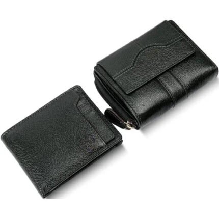 Genuine Leather Wallet Gift Set Combo
